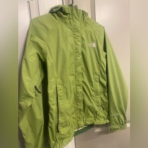 Green North Face Windbreaker Jacket